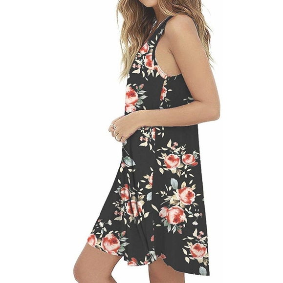 MOLERANI
Casual Swing Simple T-Shirt Loose Dress - Picture 1 of 8